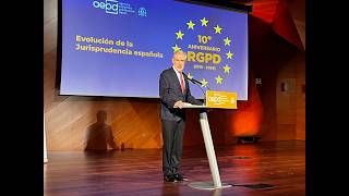 Intervención de Pablo Lucas Murillo en la Celebración X aniversario del RGPD de la AEPD