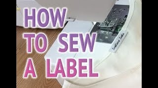 How to sew a label on clothing. Sewing classes. 📍😊✂️
