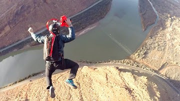 BASE Jumper Almost Collapses Friend