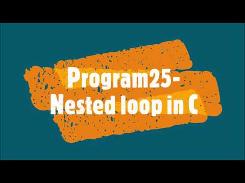 Program25-Nested loop in C