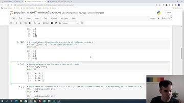 Python Clase 17: Mínimos Cuadrados
