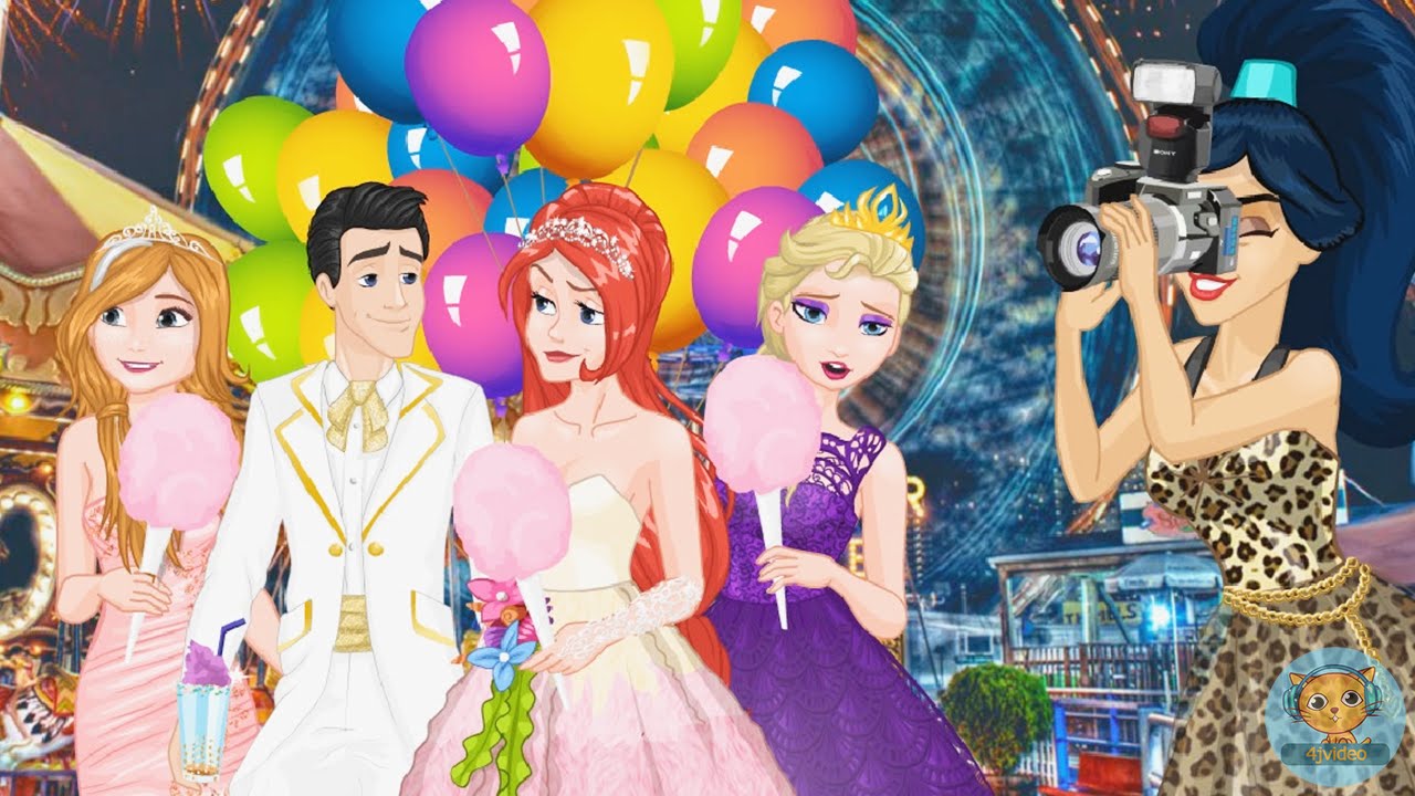 Ariel's Wedding Photoshoot princess games videos for kids 4jvideo