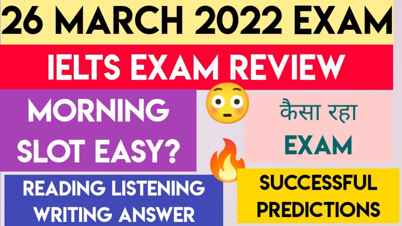 26 March Ielts Exam Review | MORNING SLOT | Reading Listening Ques Writing Task | Ques Paper soon