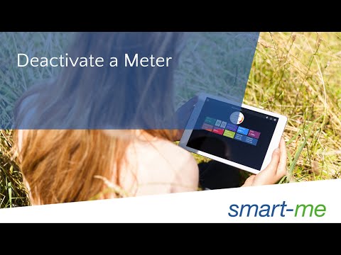 Deactivate a Meter in the Energy Management Web Portal