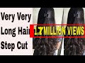 Long Hair Step Cut...long & curly hair step cut | house wife want to change her hair structure |