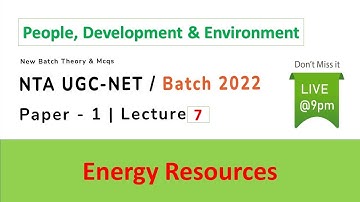 People, Development & Environment -Lecture Series with MCQ
