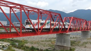 上田電鉄　1000系 02編成　れいんどりーむ号　上田駅～城下駅