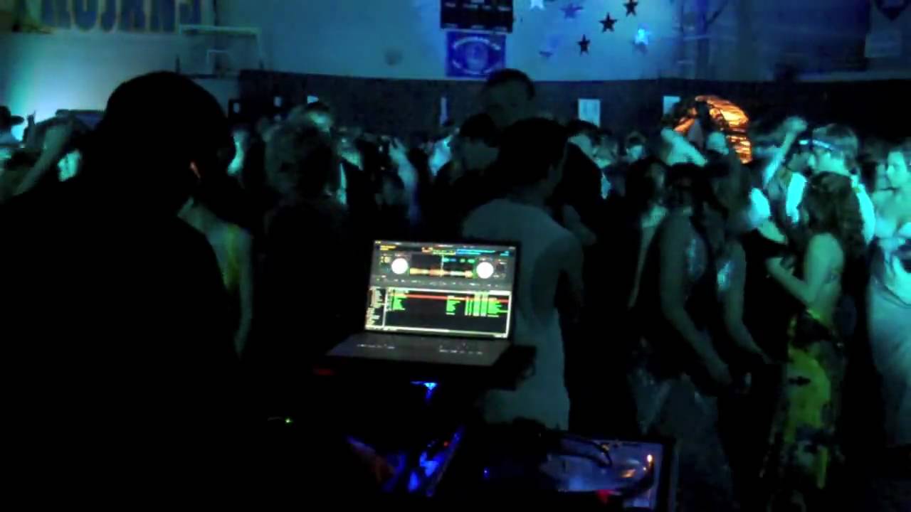turntable player Busting Out Some Scratches at West Central's Prom