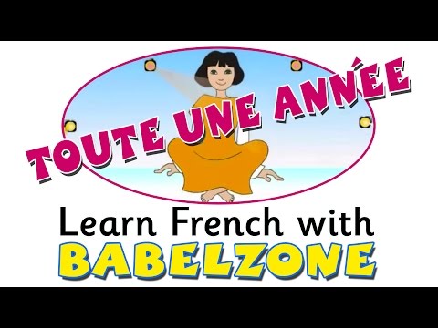 LCF Babelzone - Toute une année - learn French online - teach French - french months of the year