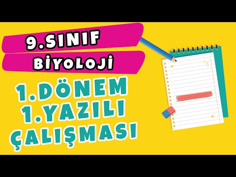 9. Sınıf Biyoloji 1. Dönem 1. Yazılı Çalışması