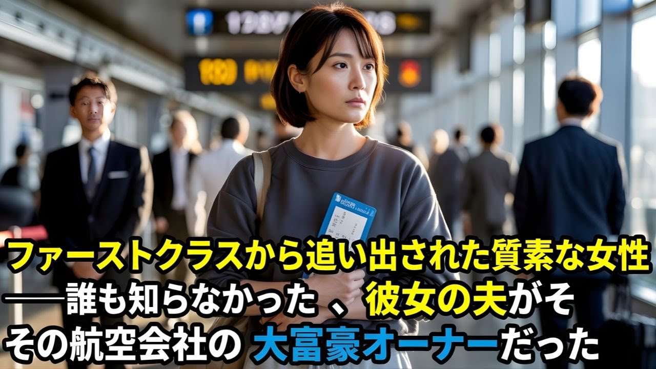 「ファーストクラスから追い出された質素な女性──誰も知らなかった、彼女の夫がその航空会社の大富豪オーナーだった」