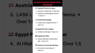 STRAIGHT WINNING FOOTBALL GAMES TODAY 04/05/2026 #shorts #footballpredictions #soccerpredictions