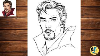 How to Draw Doctor Strange  | Avengers Drawing pencil easy  | New Character drawing for beginners screenshot 2