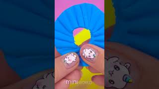 Mini Prinecess Skirt 👸 for Barbie ~ DIY Clay Items for Dollhouse #shorts #satisfying #diy