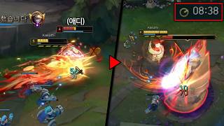 이렐킹 vs "솔랭의 제왕 애디".. 이렐킹이 9분만에 2차 포탑을 먹으면 생기는 일