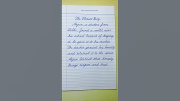Cursive Writing | English Moral Stories | Cursive Handwriting practice | Cursive writing practice
