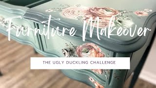 GorgeousFurniture Makeover for the Ugly Ducking Challenge | Blending Chalk Paint