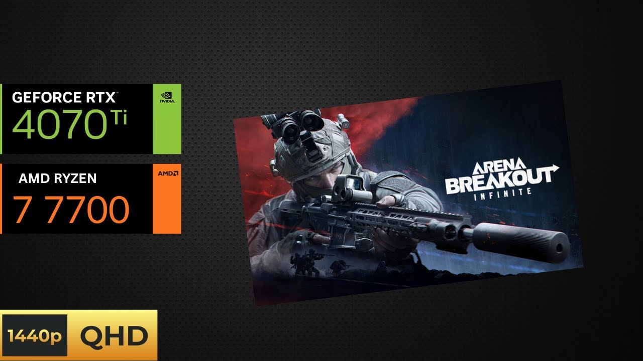 Arena Breakout Infinite - Maximum preset - no upscaling - Enhanced latency - 1440p