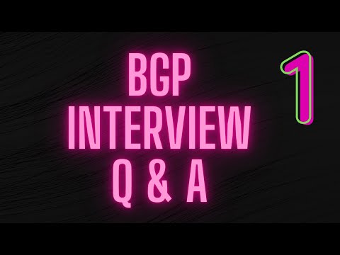 BGP Interview Questions