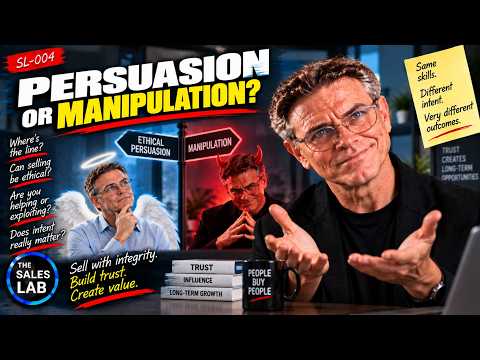 Is selling ethical persuasion or manipulation?