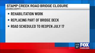 Oconee County bridge closed for rehabilitation work