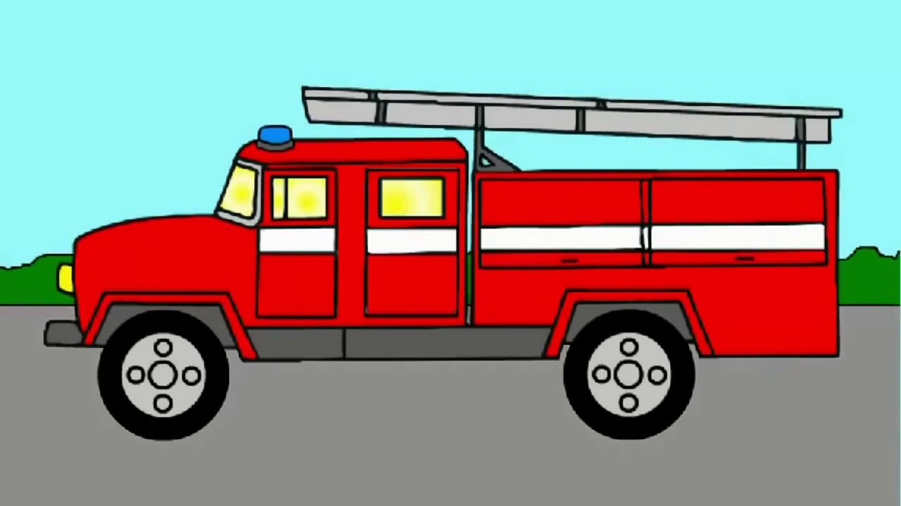 Пожарная машина поэтапно. Пожарная машина. Пожарная машина для детей. Пожарная машина рисунок. Рисование для детей пожарная машина.