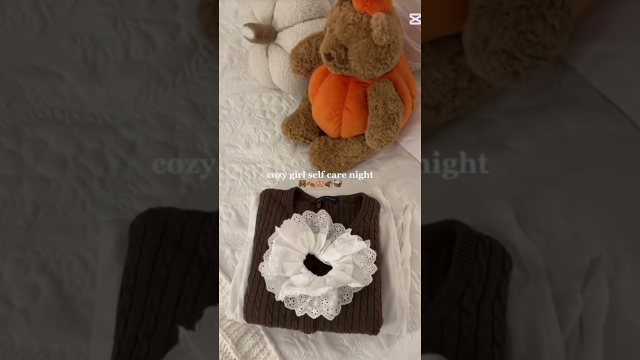 cozy girl self care night 