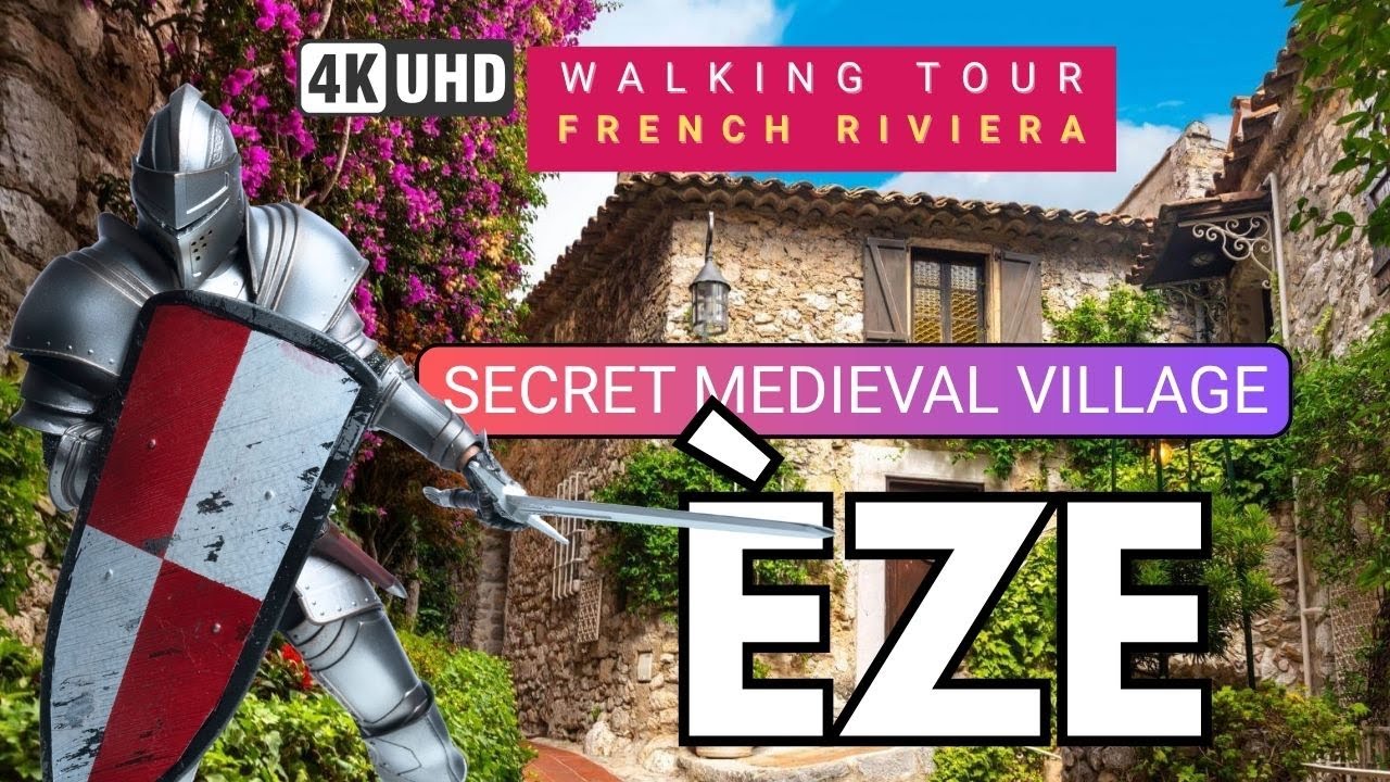 Secret Medieval Village in the French Riviera | Eze Walking Tour 4K