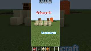 Aku membuat experiment Golem pasir Di minecraft #anresta #shorts