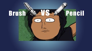 Brush Tool vs Pencil Tool: Flash Shading Methods