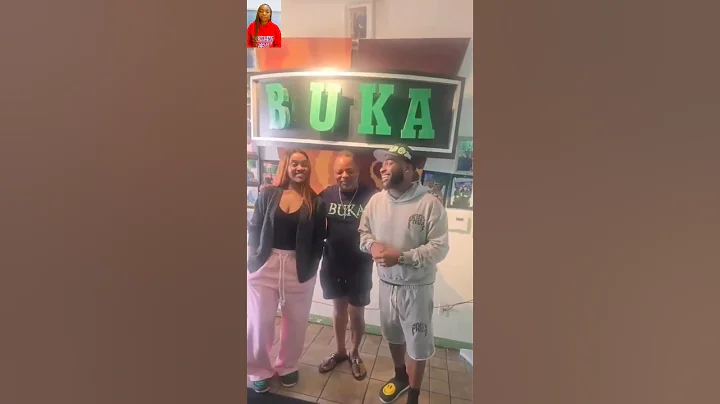 Davido & his beautiful wife Chioma having amazing time at Buka. They look so cute together