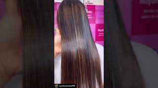 Nano plast & highlights . Nano plast is a protein hair treatment done best at Royaltouch salon