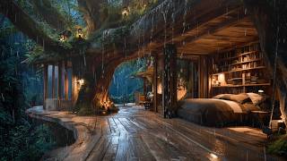 Gentle Night Rain in the Deep Forest 🌧️| Relax &amp; Deep Sleep