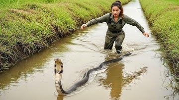 cuộc gọi khẩn cấp cho các chuyên gia bắt rắn hổ mang | thôn nữ liều thò vào hang rắn hổ mang cực độc