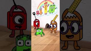 One and Two vs giant snake Sprunki OC Numberblocks can they survive