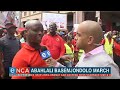 Abahlali baseMjondolo march in Durban