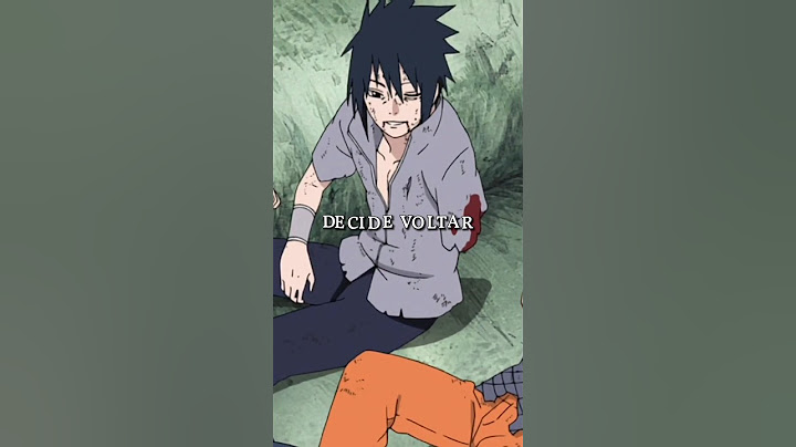 Tenho certeza que o sasuke se arrependeu de voltar pra vila...