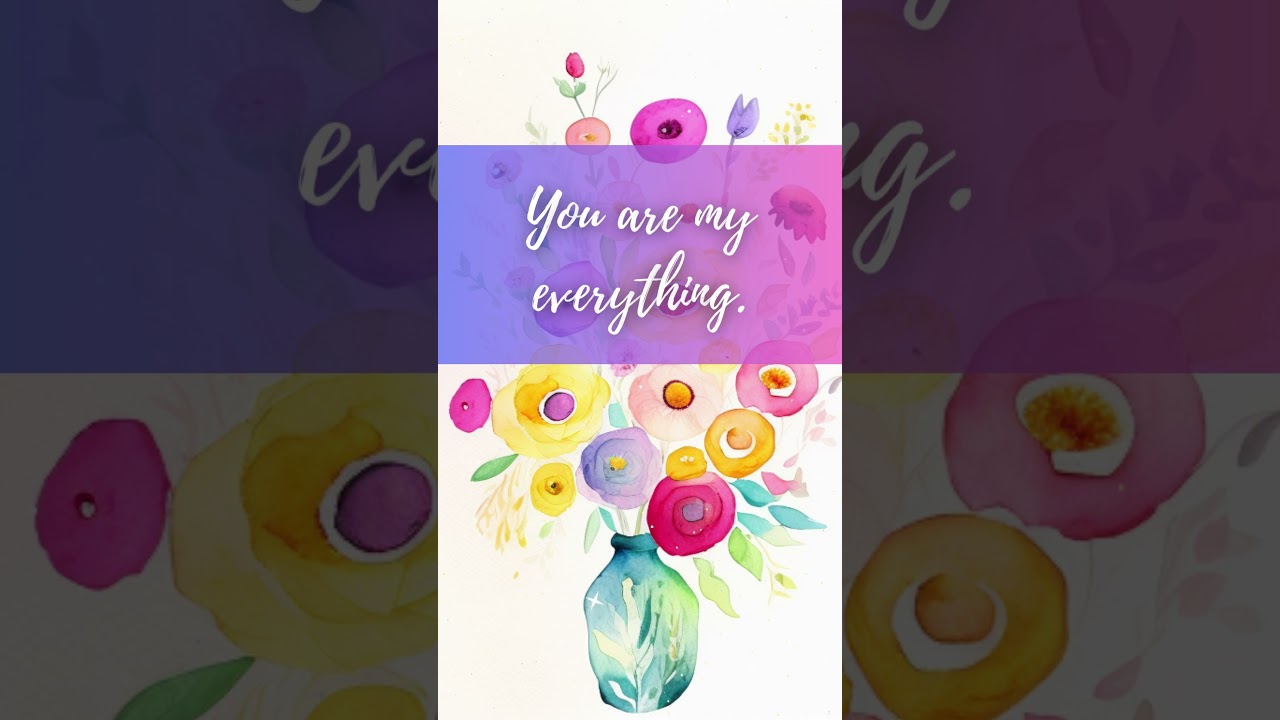 You Are My Everything Animated Greeting Card #shorts