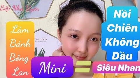 Làm bánh BÔNG LAN NHO - HẠNH NHÂN mini bằng nồi chiên không dầu || Bếp Nhà Uyên