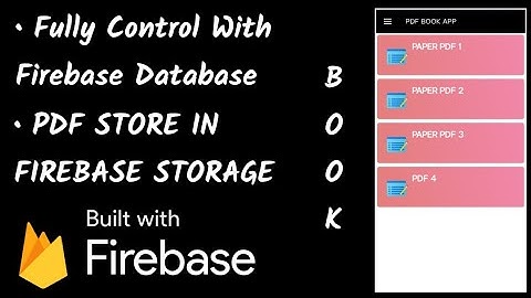 Firebase PDF App || Retrieve Firebase PDF In Recylerview Online || Dynamic PDF Book App Firebase ||