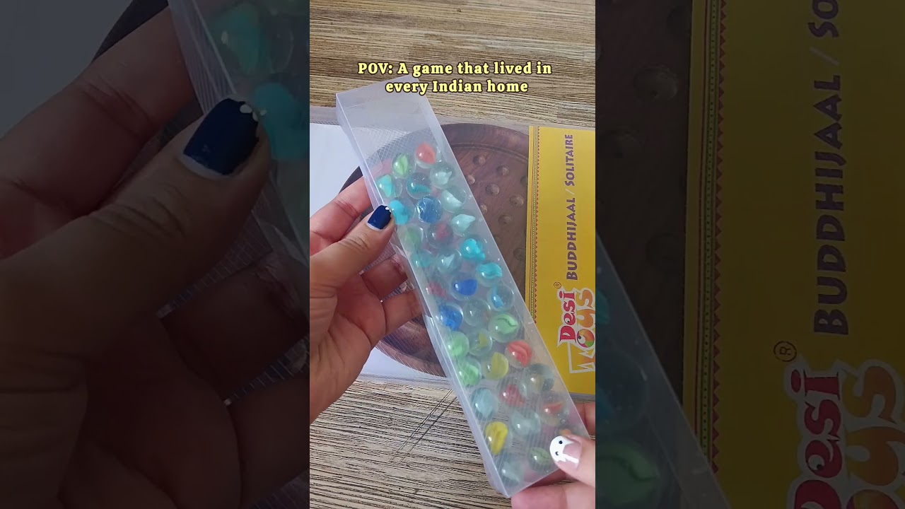 Brainvita Marble Game | Wooden Buddhijaal Solitaire Board Game