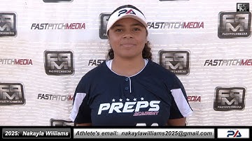 2025 Nakayla Williams First Base Softball Recruiting Skills Video - Preps Academy