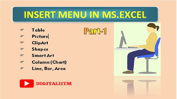 How to use insert menu in Excel || Insert menu part 1