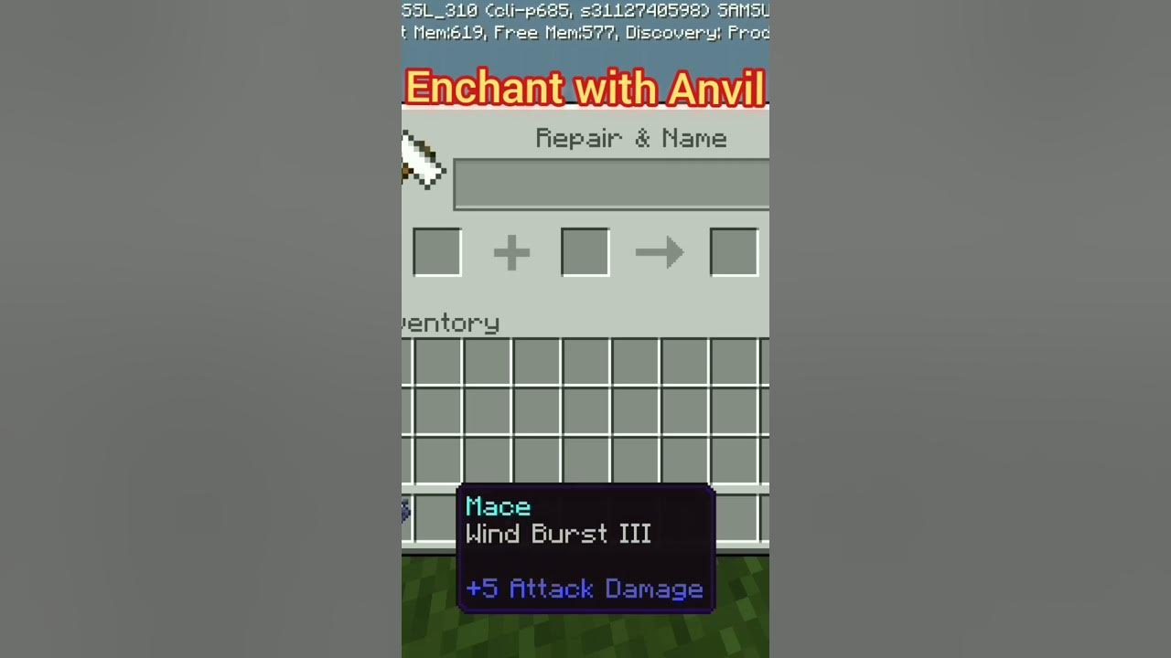 Unenchant with anvil game short viral trending funny minecraft