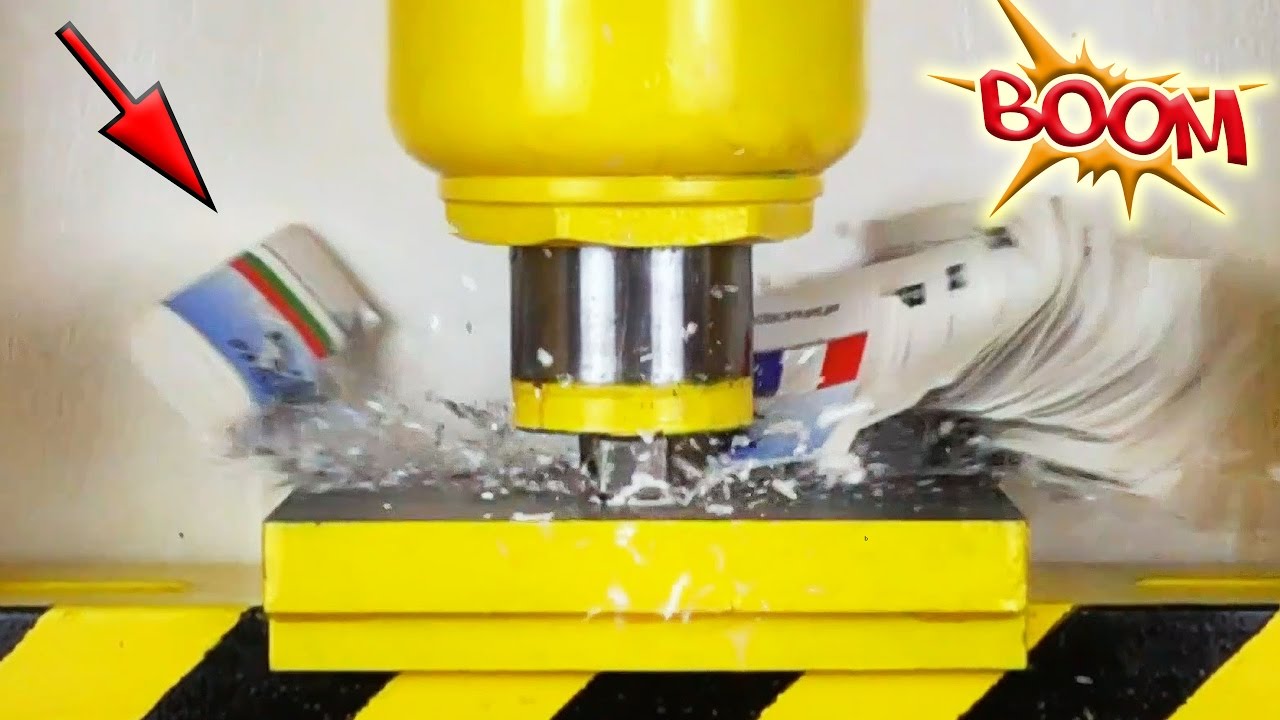 YOU WILL NOT BELIEVE WHAT HAPPEN TO THIS BOOK ! Book VS Hydraulic press