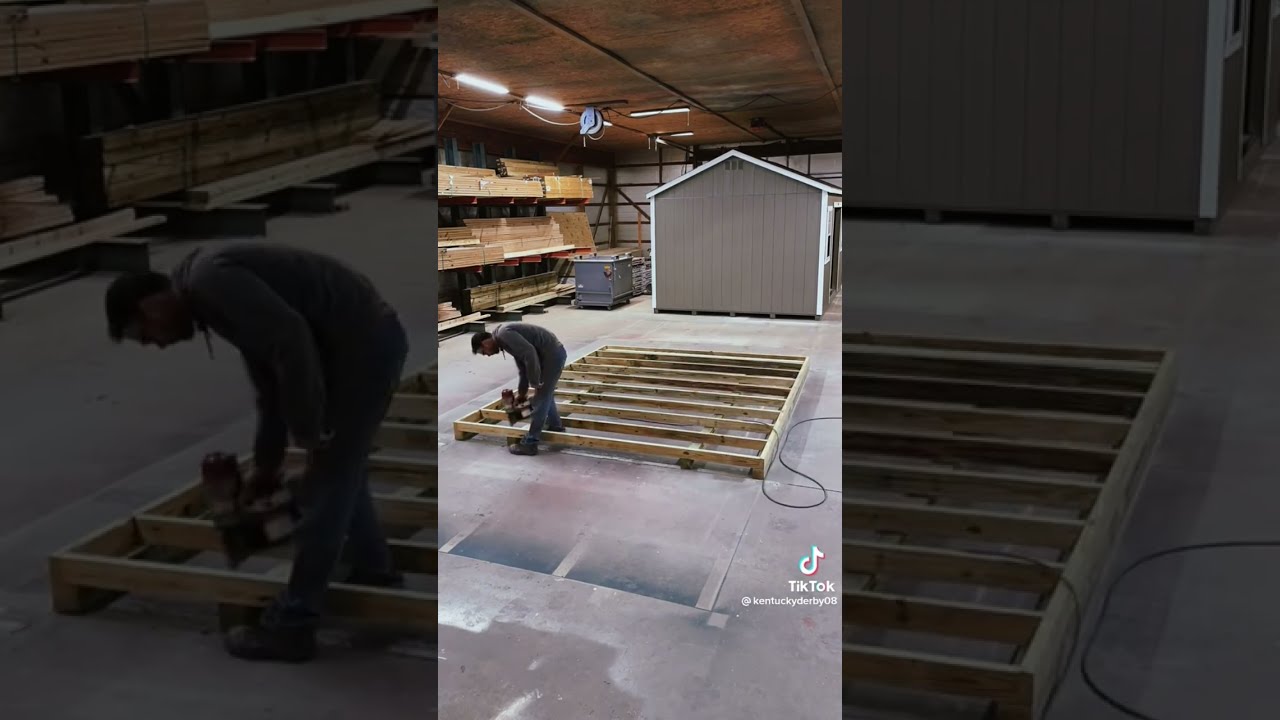 Building A Shed Floor Base Wood