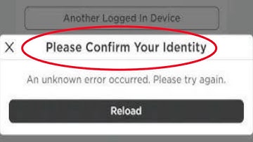 Fix Roblox please confirm your identity an unknown error occurred try again | Roblox confirm identit