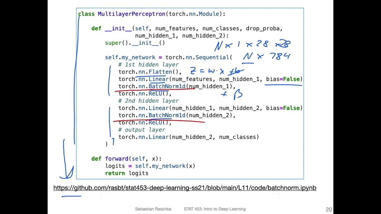 L11.3 BatchNorm in PyTorch -- Code Example - YouTube