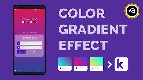 HOW TO USE COLOUR GRADIENT IN KODULAR | Color gradient aia file | Kodular Aia file 2020
