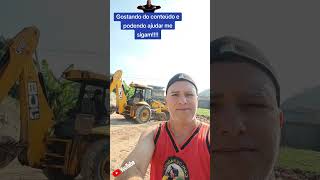 Amigo Dinho treinando com a retro escavadeira jcb 3c #operador #viral #jcbvideo #kwai #ajuda #shorts